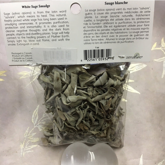 Zenature White Sage Smudge - Loose Sage 1 oz