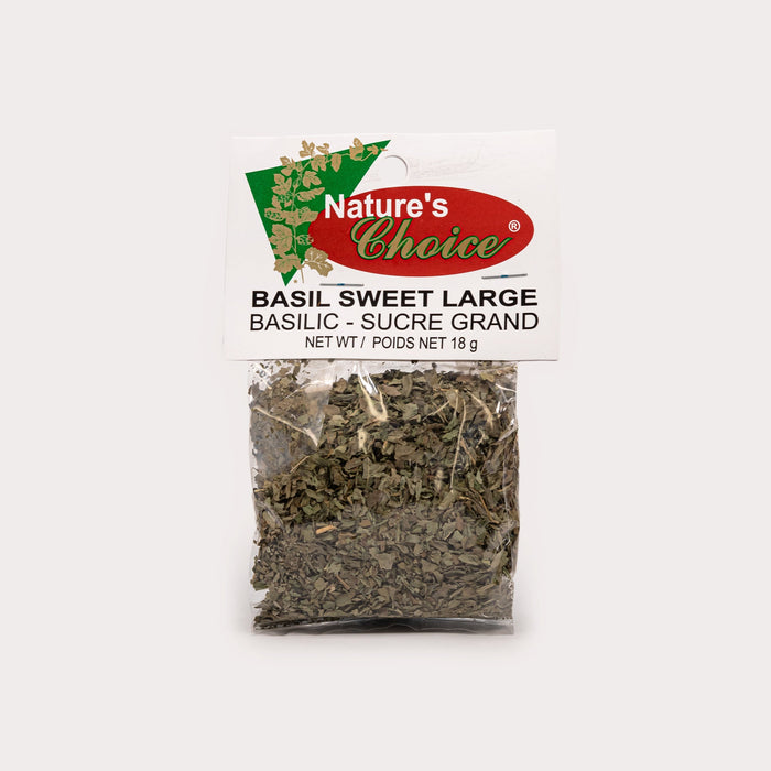 Nature's Choice Spices & Seasonings - Basil Sweet Large 18g