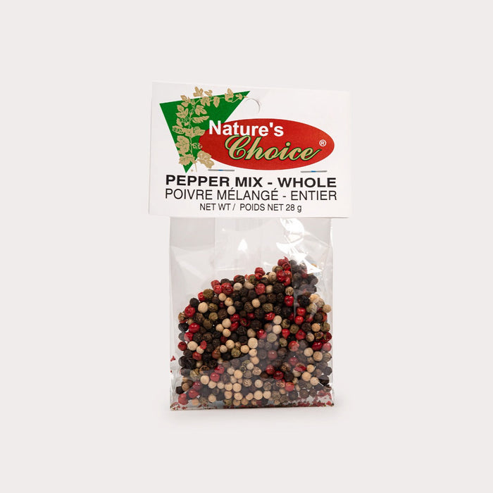 Nature's Choice Spices & Seasonings - Pepper Mix- Whole 28g