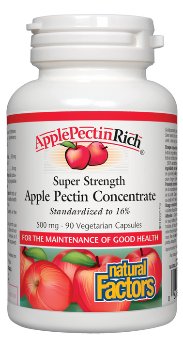 Natural Factors Super Strength Apple Pectin Concentrate 90cap