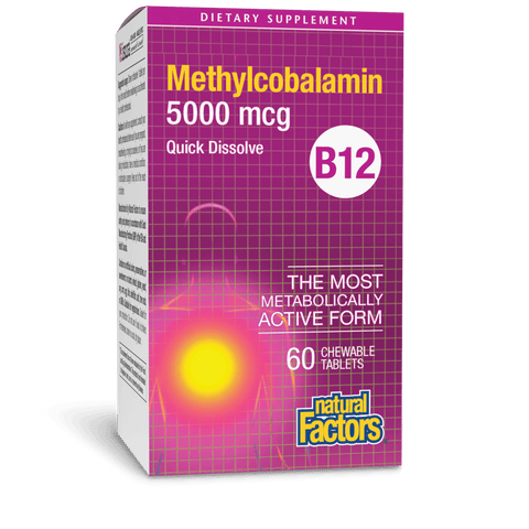 Natural Factors Methylcobalamin B12 5000mcg 60 TABS