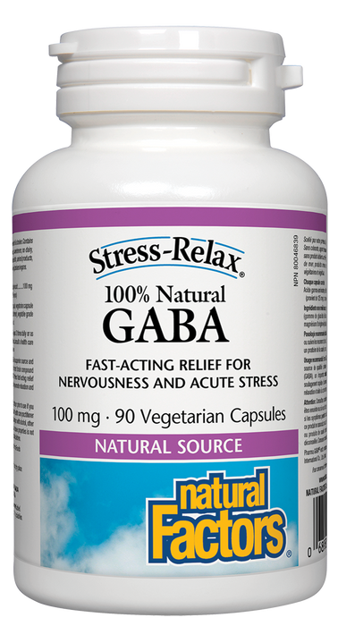Natural Factors - Stress-Relax GABA (100% Natural) 90 Capsules