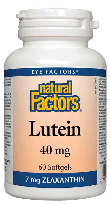 Natural Factors Lutein 40mg 60 Softgels