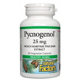 Natural Factors Pycnogenol 25mg 60 Capsules