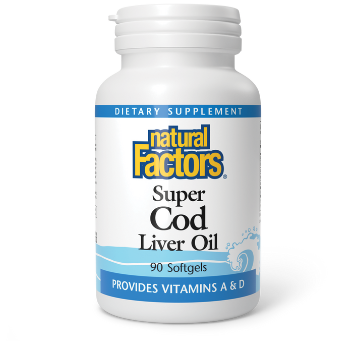 Natural Factors Super Cod Liver Oil 90 Softgels