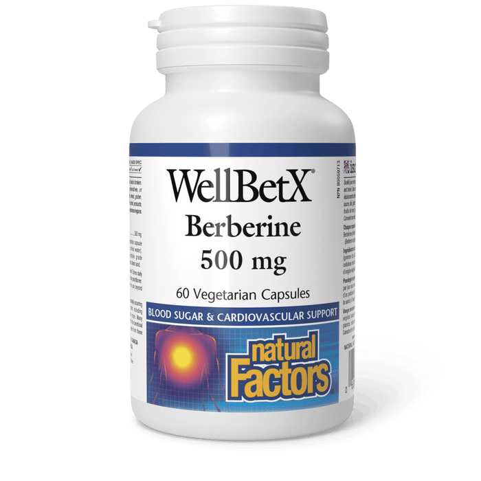Natural Factors - WEllBetX Berberine 500mg 60 Vegecaps