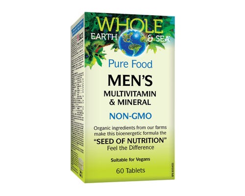 Whole Earth and Sea - Men's Multivitamins and Minerals (Non-GMO) 60 Tablets