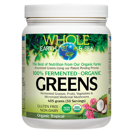 Whole Earth & Sea 100% Fermented Organic Proteins & Greens (Tropical) 405g