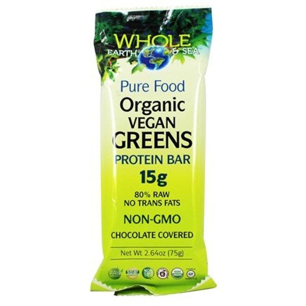 Whole Earth & Sea Pure Food Organic Vegan Greens Protein Bar 75g