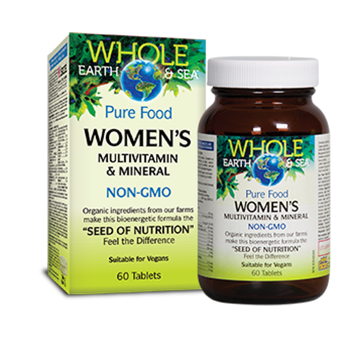 Whole Earth & Sea Pure Food Women's Multivitamin & Mineral 60 Tablets