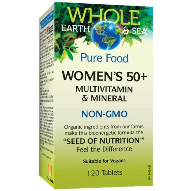 Whole Earth & Sea Pure Food Women's Multivitamin & Mineral 120 Tablets