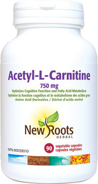 New Roots Acetyl-L-Carnite 750mg 90cap