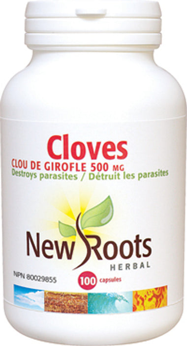 NewRoots -- Cloves 500mg 100 Capsules