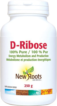 New Roots D-Ribose 100% Pure - Energy Metabolism and Production 250g