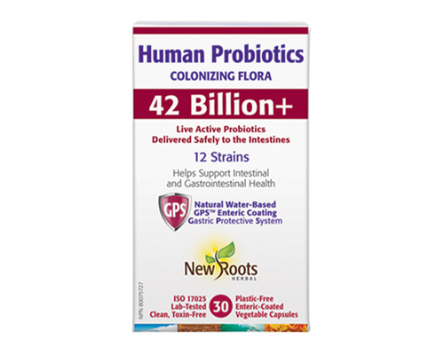 New Roots Human Probiotics Colonizing Flora (42Billion) 30 Vegecaps