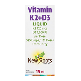 New Roots Vitamin K2 + D3 15 Liquid 15ml