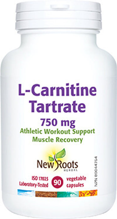 New Roots L-Carnitine Tartrate 750mg 90 Capsules