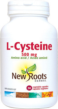 New Roots L-Cysteine 500mg Amino Acid 50 Vegecaps
