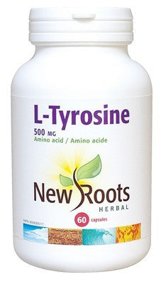 New Roots L-Tyrosine 500mg Amino Acid 60 Vegecaps
