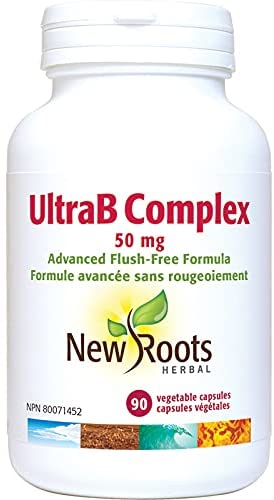 New Roots - UltraB Complex 50mg (with advanced flush free formula) 90 Vegecaps