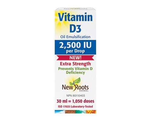 New Roots - Vitamin D3 Oil Emulsification (1000IU per drop) 30ml