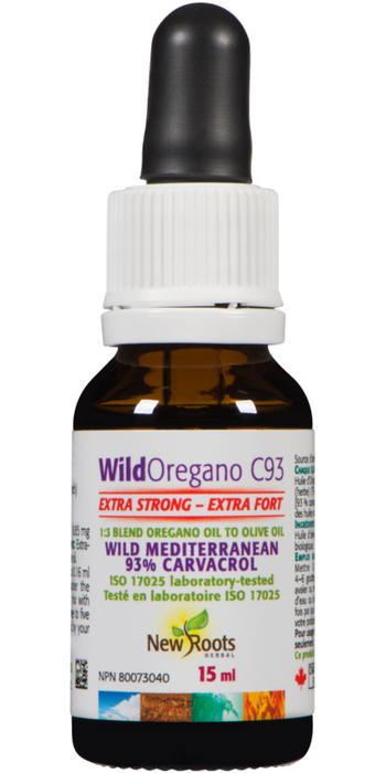 New Roots - Wild Oregano C93 Extra Strong (Wild Mediterranean 93% Carvacrol) 15ml