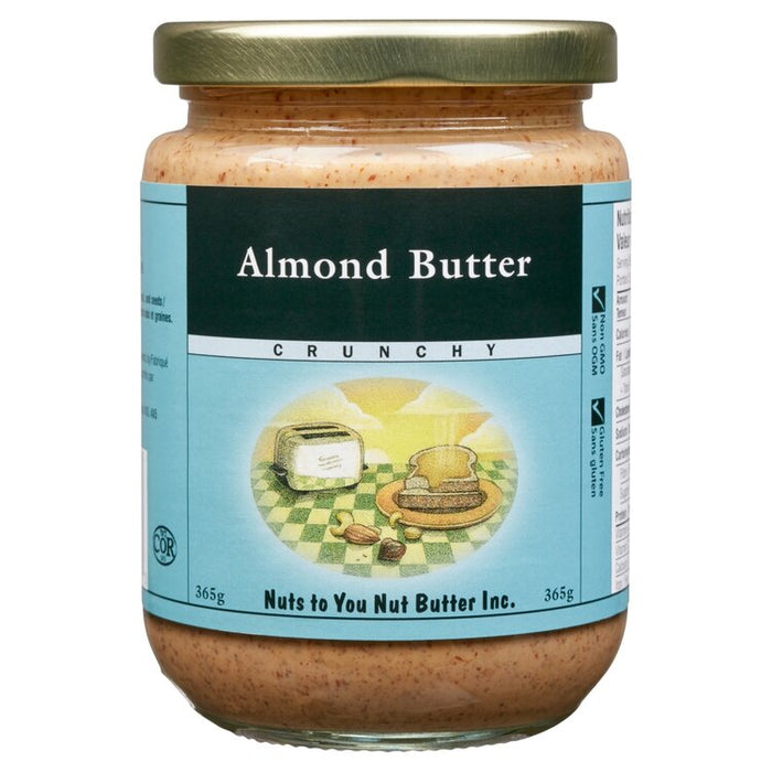 Nuts To Your Butter Inc Almond Butter - Crunchy 365g