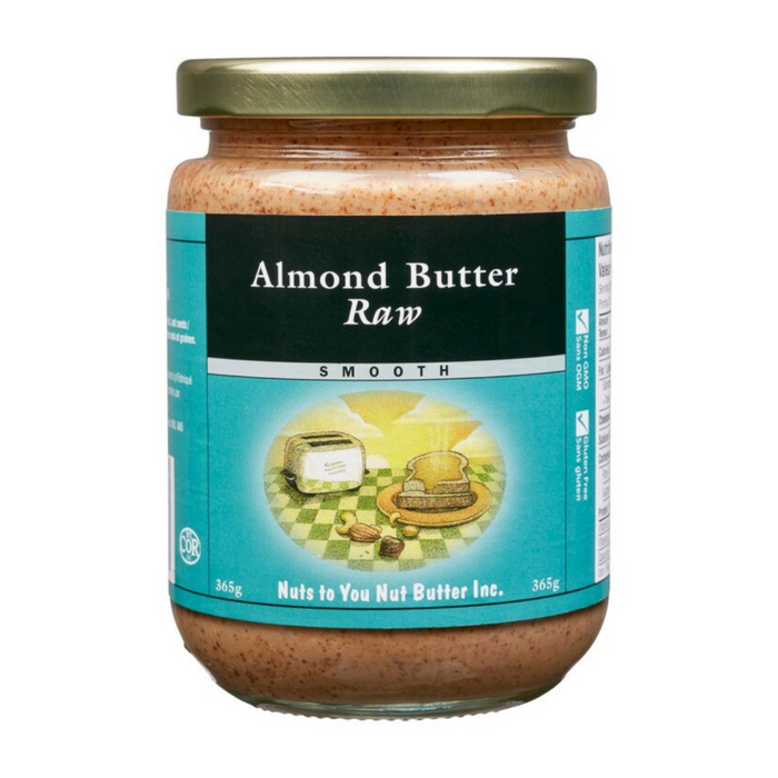 Nuts To Your Butter Inc Almond Butter - Raw Smooth 365g