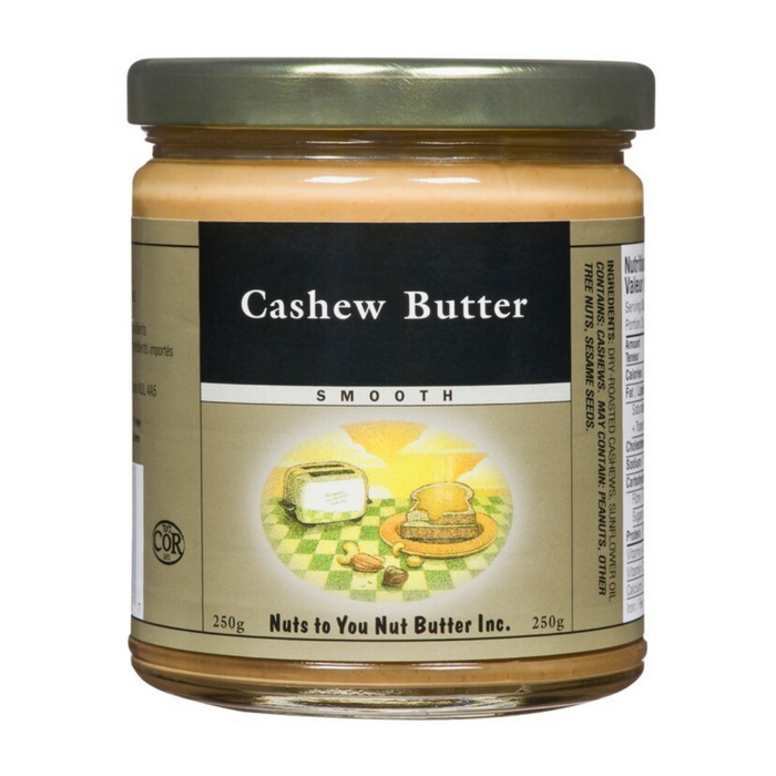 Nuts To Your Butter Inc Smooth Cashew Butter 250g