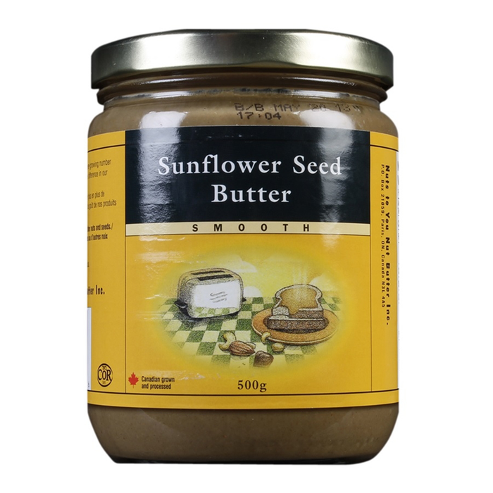 Nuts To Your Butter Inc Organic Sunflower Seed Butter 500g