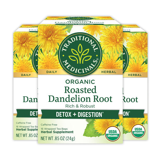 Roasted Dandelion Root Celebration Herbal Teas - Organic 24 Tea Bags