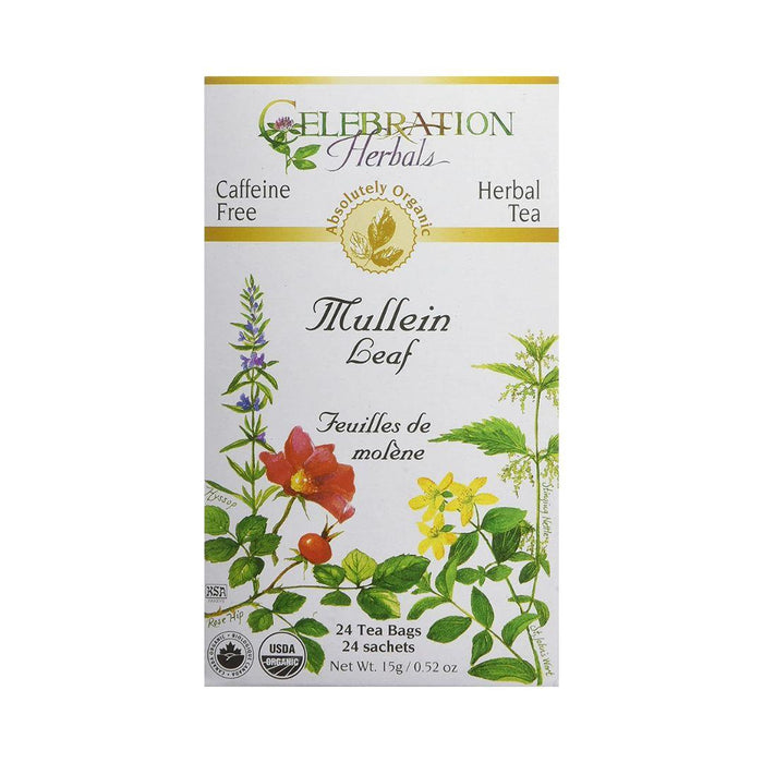 Mullein Leaf Celebration Herbal Teas - Organic 24 Tea Bags