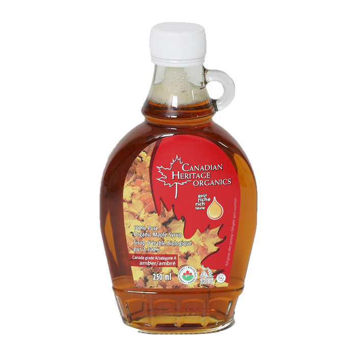 Canadian Heritage Organics 100% Pure Organic Maple Syrups - Amber 250ml