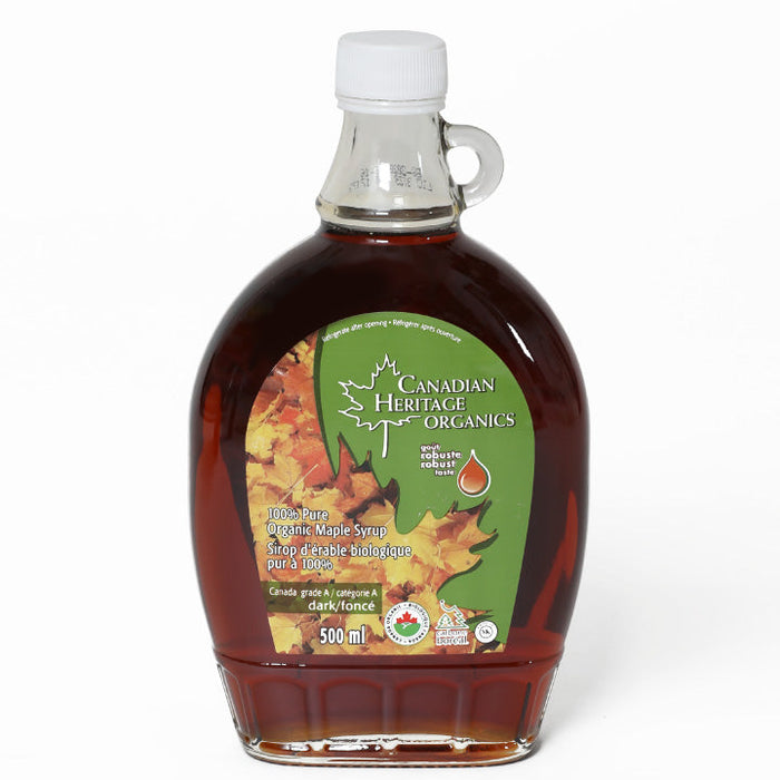 Canadian Heritage Organics 100% Pure Organic Maple Syrups - Very Dark 1l
