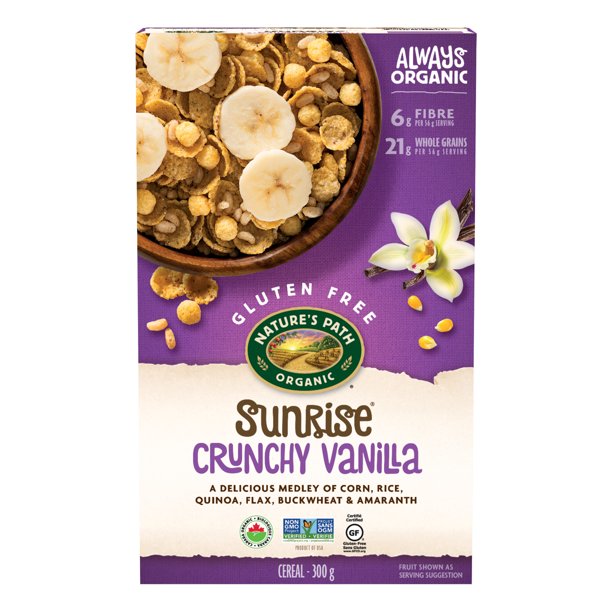 Nature's Path Organic Cereal - Sunrise Crunchy Vanilla (Gluten Free) 675g