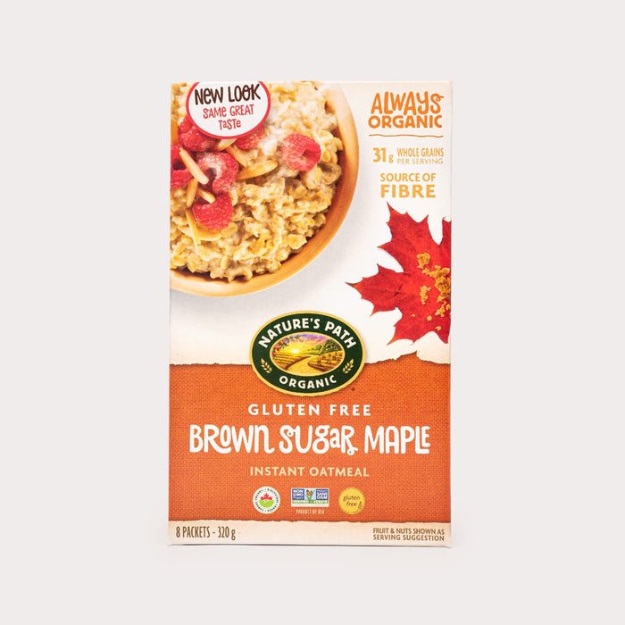 Nature's Path Organic Instant Oatmeal - Brown Sugar Maple (Gluten Free) 8 Pack