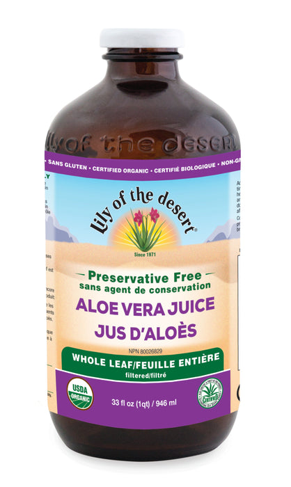 Lily of the Desert Aloe Vera Juice - Whole Leaf Organic 946ml