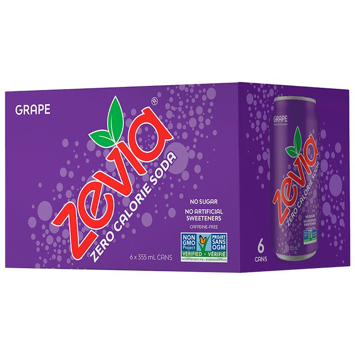 Zevia Zero Calorie Soda - Grape 355ml