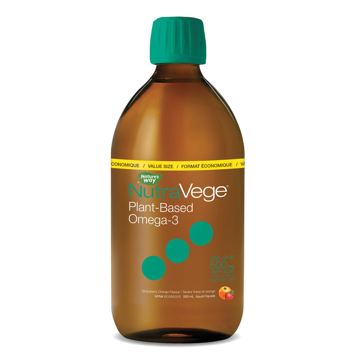 NutraVege Omega-3 Plant Strawberry Orange 500ml