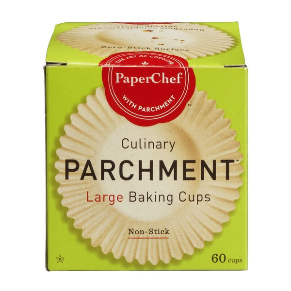 PaperChef Culinary Parchment Large Baking Cups 60  Cups