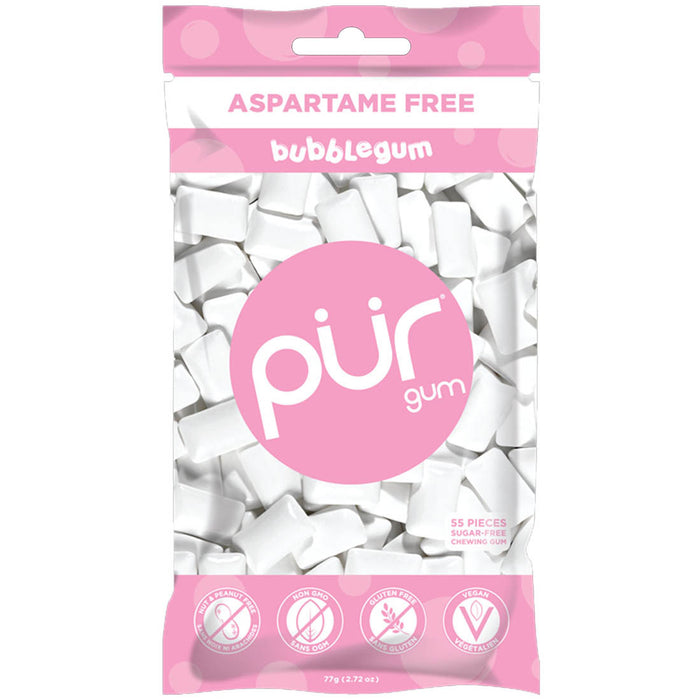 Pur Aspartame Free Gum - Bubble Gum 55pieces