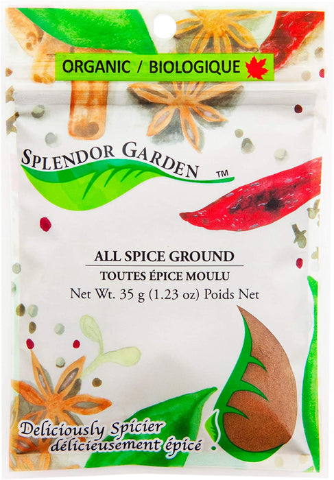 Splendor Garden Organic Spices & Seasonings - All Spice Ground 35g