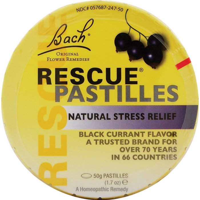 Bach Rescue Pastilles Black Currant Flavour 35 Tablets