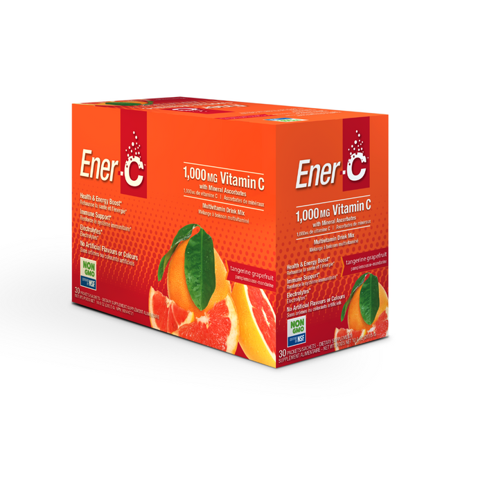 Ener-C Vitamin C 1000mg with Minerals Drink Mix (Tangerine Grapefruit Flavour) Sachet