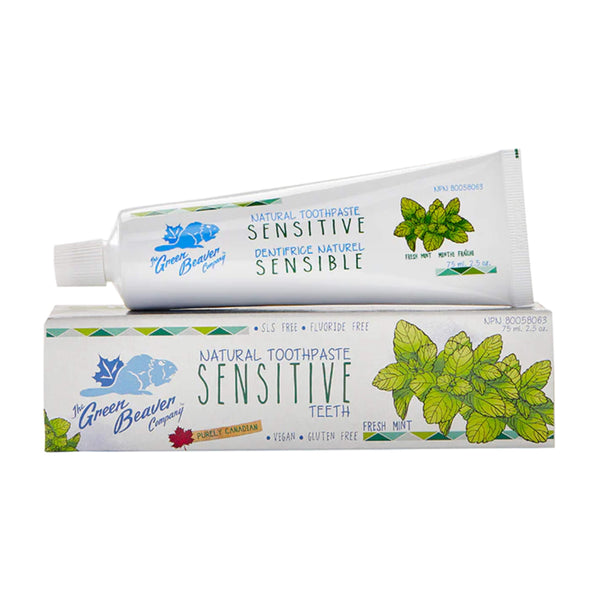 The Green Beaver Company Natural Toothpaste (Sensitive Fresh Mint) 75ml