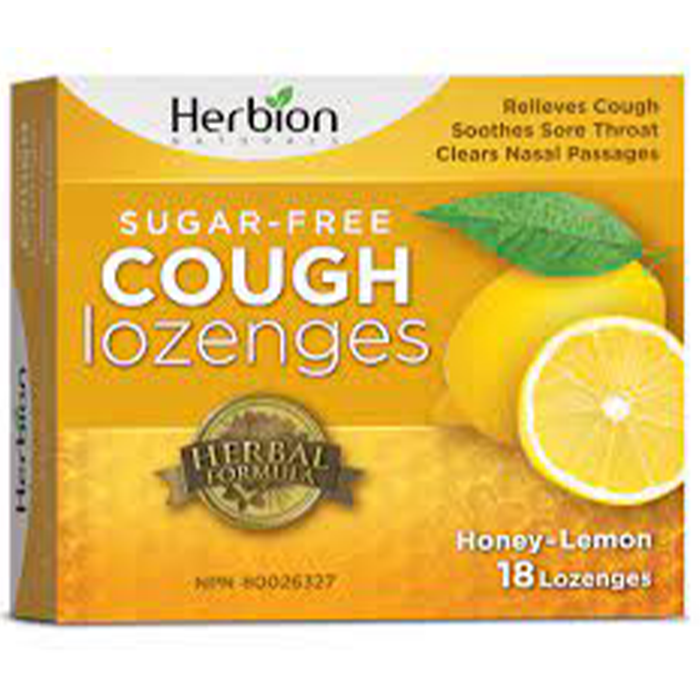 Herbion Naturals Sugar-Free Cough Lozenges - Cherry 18 Pack