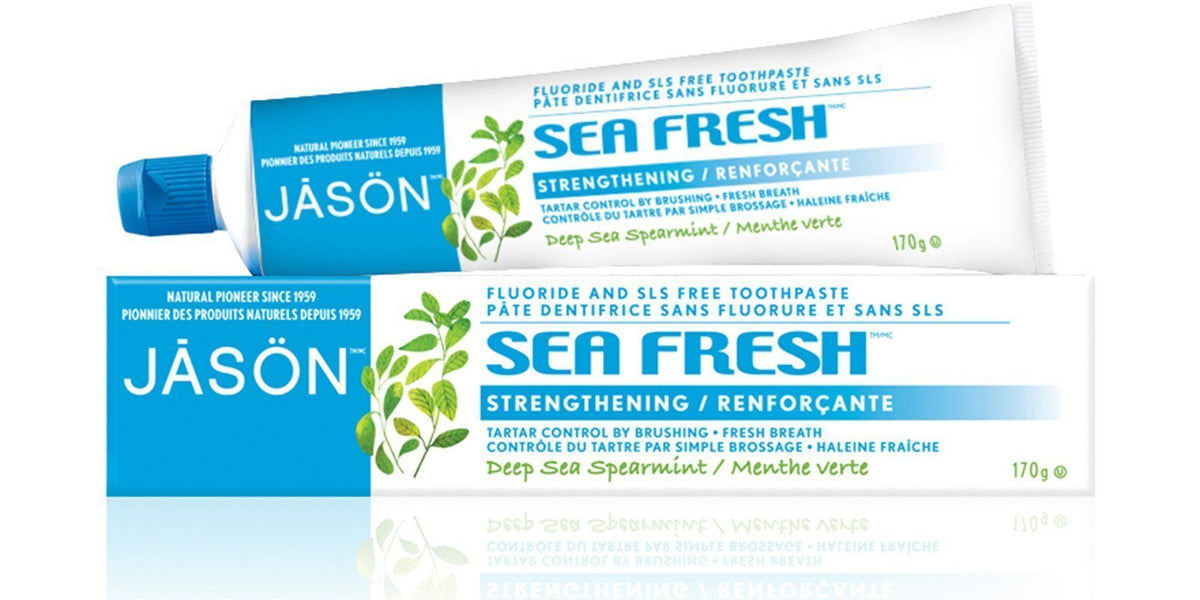 Jason Fluoride & SLS Free Toothpaste (Sea Fresh) 170g