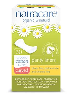 Natracare Organic Cotton Cover Panty Liners - Curved 30count