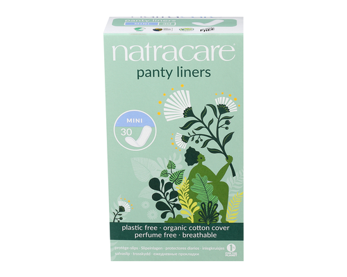 Natracare Organic Cotton Cover Panty Liners - Mini 30liners