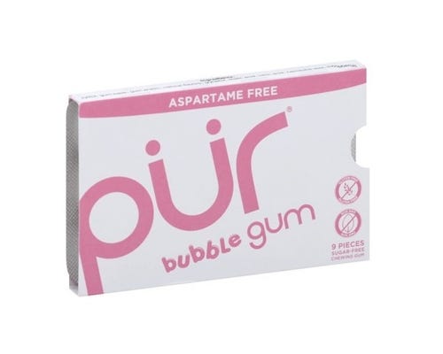 Pur Aspartame Free Gum - Bubble Gum 9pieces
